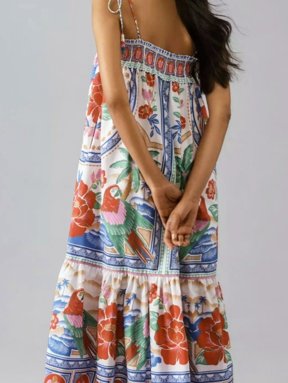 Farm Rio Flowers Beach Midi Dress - Picture 6 of 9